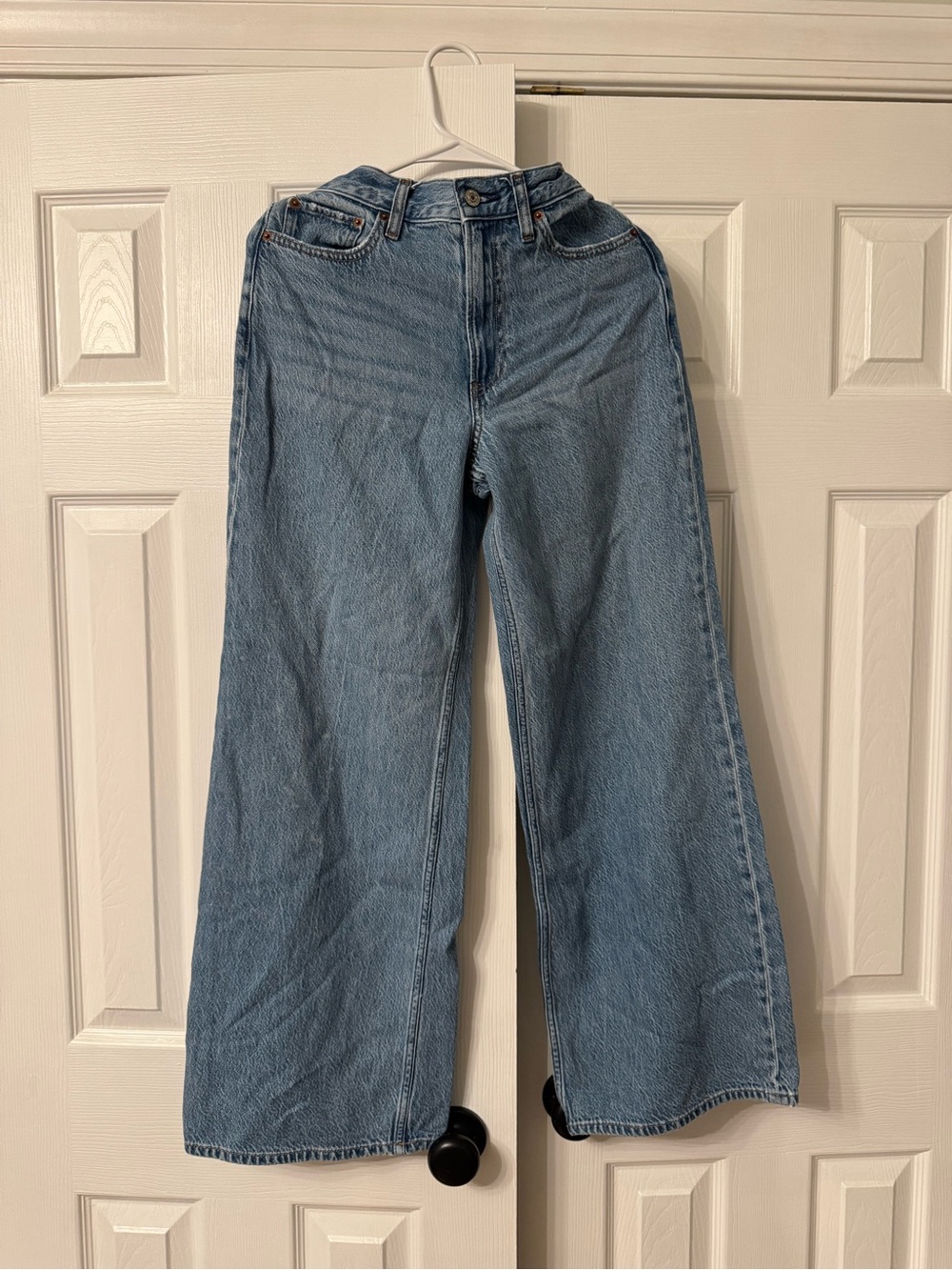 Abercrombie & Fitch Light Blue Wide-Leg Jeans